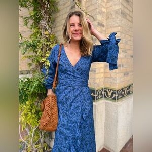 Eddy Floral Wrap Dress NWOT